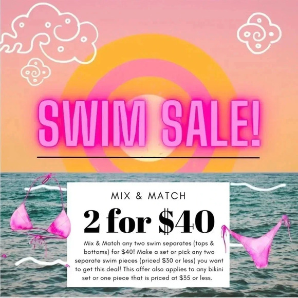 NEW! Y2K “Under The Sea” Mixed Fish Print Classic Cheeky Bikini Bottoms - Picture 15 of 15